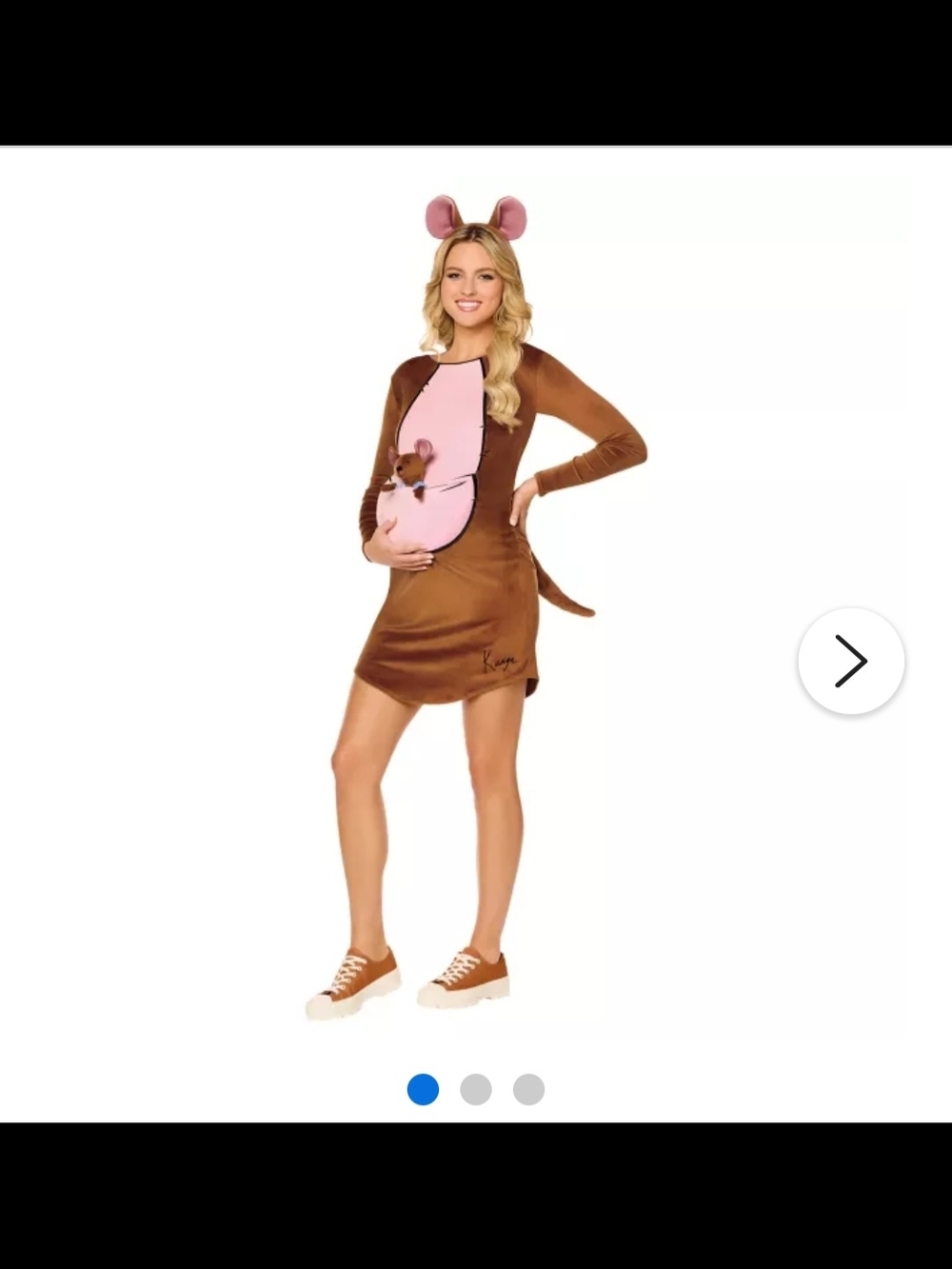 Spirit Women’s Brown & Pink Kangaroo Maternity Costume Dress